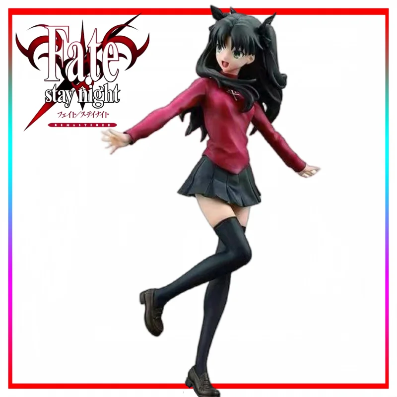 National Edition Fate/stay Night Model Figurine Cartoon Tohsaka Rin Figure Anime Merchandise Holiday Gift Bagged trendy toys