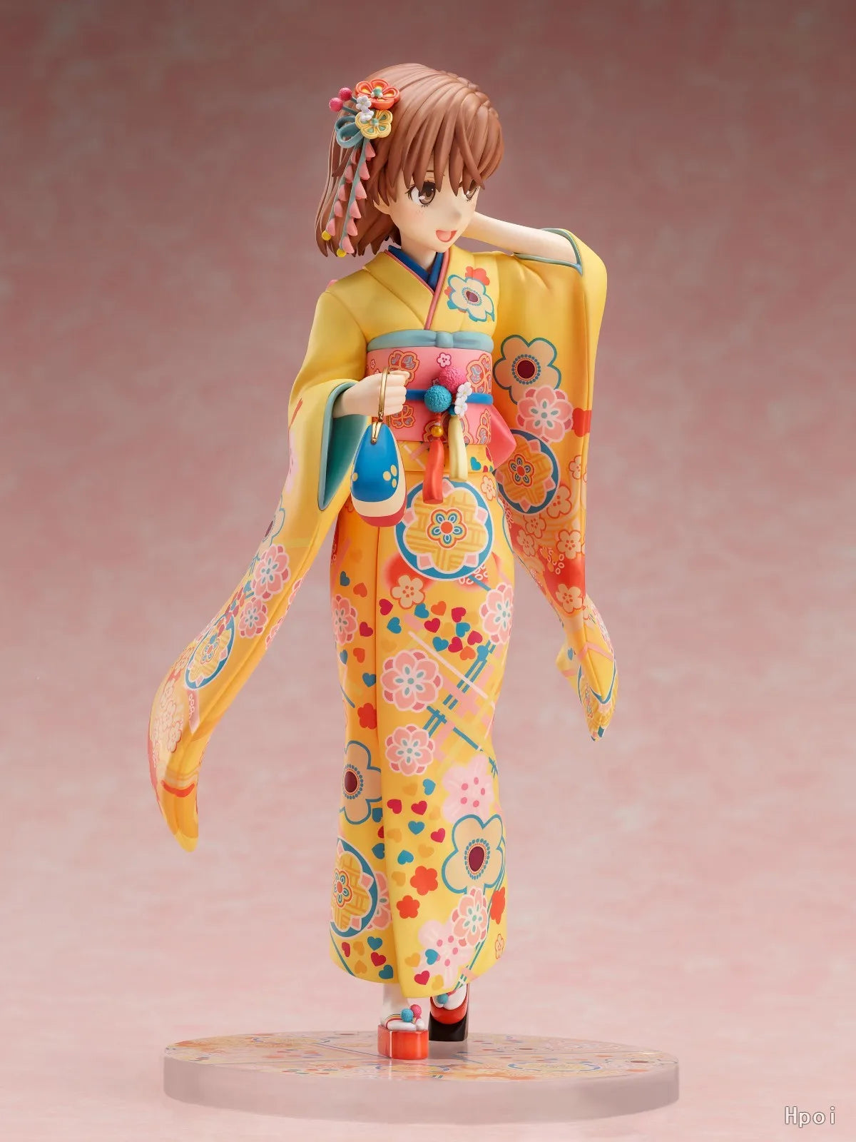 【Original】F:NEX Toaru Kagaku No Railgun T Misaka Mikoto Long-sleeved Kimono 1/7 Scale Figure Model