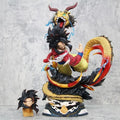 45cm Dragon Ball Figure Son Goku Super Saiyan Double-headed Eagle Anime Collectible Model Desktop Ornaments Holiday Gifts Toys