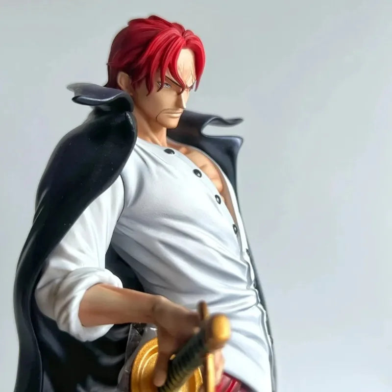 Anime figurine One Piece Action Doll Shanks Four Emperors Anime Standing Statue PVC Model Desktop Ornament Collection Toy Gifts