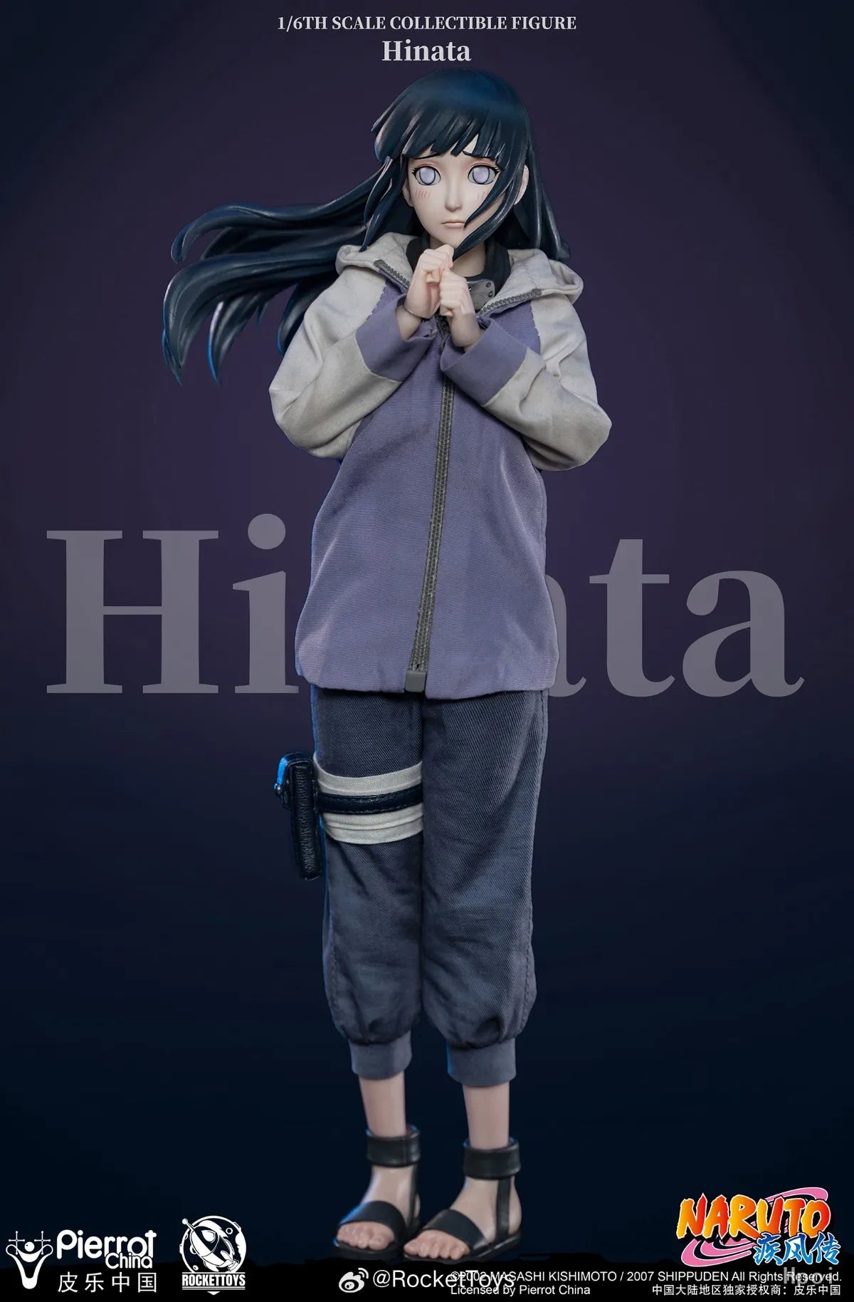 【Original】RocketToys ROC-006 NARUTO Shippuden Hinata 1/6 Action Figure Model Toy