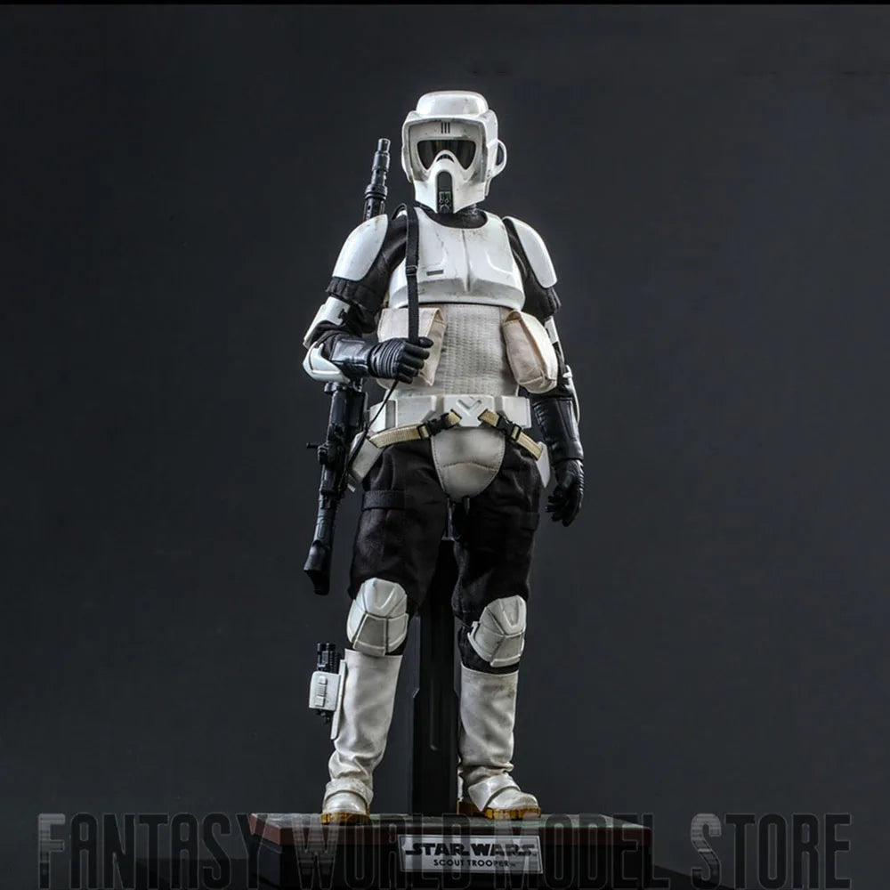 In Stock Hot Toys MMS611 1/6 Scale Return of the Jedi Scout Trooper Full Set Collectible 12'' Male Soldier Action Figure Model