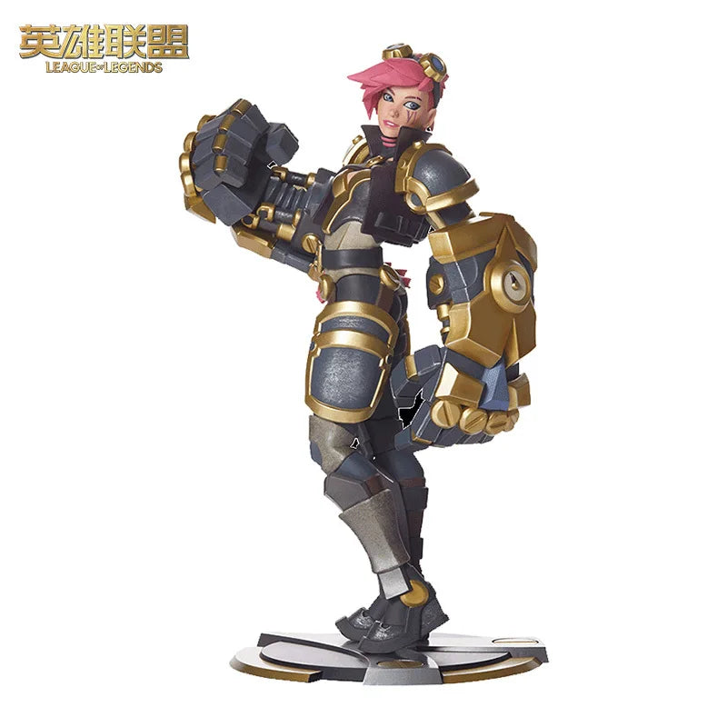 Original League Of Legends Crazy Girl Jinx Sculptural Model Game Peripheral Vi Collection Model Decor Statue Gift