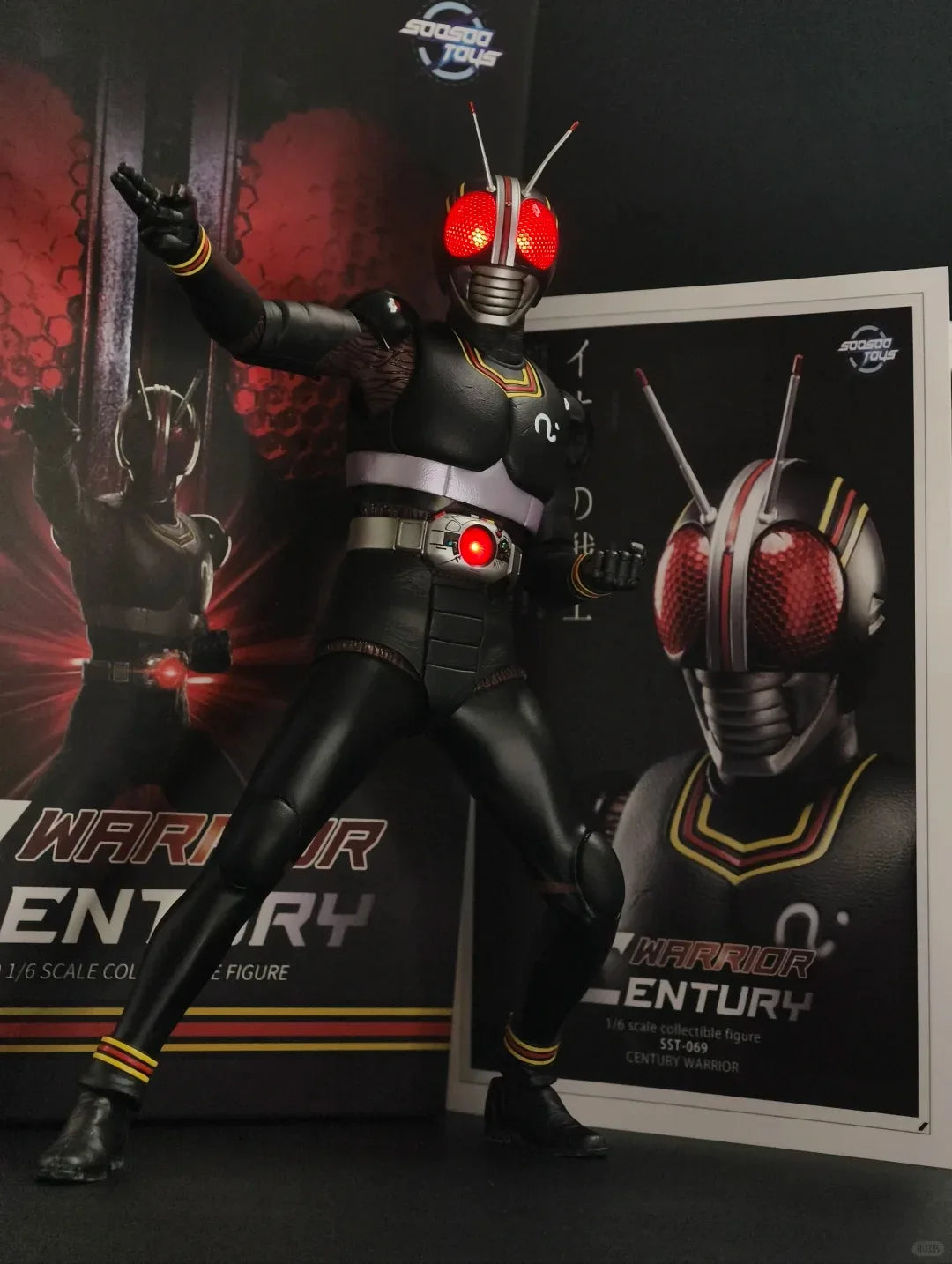 In Stock Kamen Rider SOOSOOTOYS Black Locust Warrior BLACK 1/6 Action Figure SST069 12inch Full Set Model Toys Collection