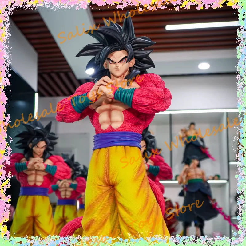 New JT Statue 1/4 53cm 2% Dragon Ball Super Saiyan 4 Goku Dragon Ball Anime Figurine Collectible Model Anime Action Figure Toys