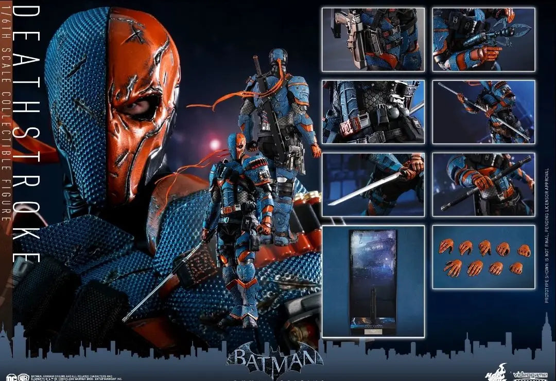 In Stock HT Arkham Batman HotToys 1:6 VGM30 DC Deathstroke Arkham Knight Figure Model Collectible Gift