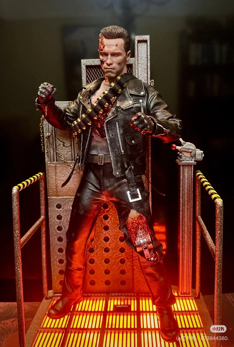 In Stock Hottoys Ht 1/6 Dx46 Terminator 2: Judgment Day T-800 Battle Damage Version  2.0 Precious Collection Of Figurines Toy