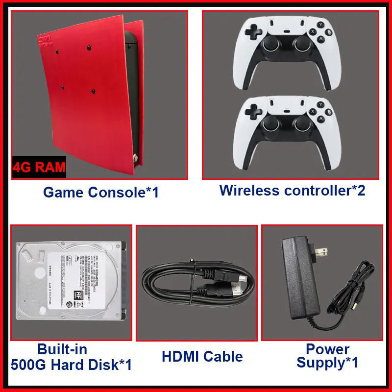 Game Console X2 70000+Classic Games 1T HDD Windows and Batocera 4K HD Output For WII PSP PS2 XBOX SATURN Wireless Controller