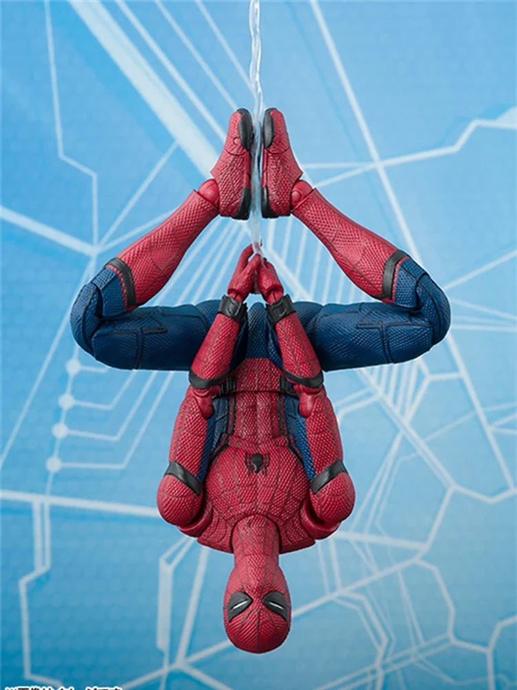 Shf Spider Man Action Figure Toys 15cm Spider-man:homecoming Spider Man Multi-accessories Movable Statue Model Doll Kids Gifts