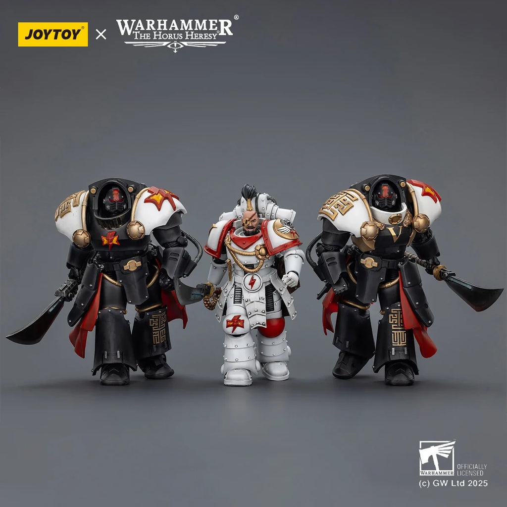 JOYTOY Warhammer 30K White Scars Action Figure 1/18 Legion Praetor Ebon Keshig Terminator Articulated Action Figurine Model Toys