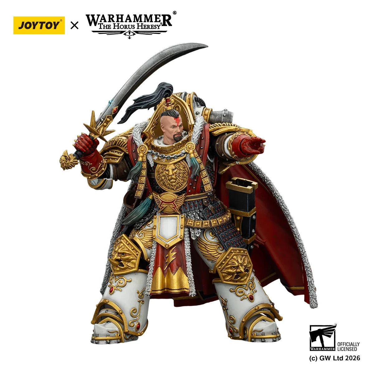 【Pre-sale】JOYTOY Warhammer 40K The Horus Heresy White Scars Jaghatai Khan Primarch of The Vth Legion 1/18 Action Figure Toy
