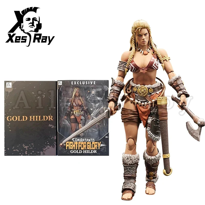 XesRay Fight For Glory 1/12 Action Figure Combatants 2025 Event Exclusive Gold Hildr Anime Model For Gift