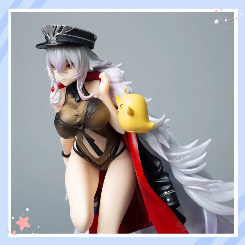 Azur Lane Graf Zeppelin Urd Of The Beach Boxed Anime Figure FPVC Collectible Statue Desktop Ornament For Anime Game Fans
