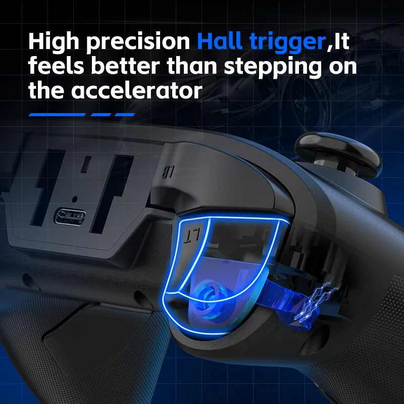 G6 wireless Bluetooth mobile game controller with Hall trigger and Hall joystick supporting switch/pc