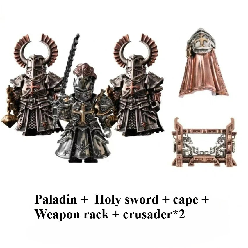 Paladin Magnetic Detachable Metal Figurine Desktop Decoration Copper Pendant Handle Figurine small gifts and souvenirs