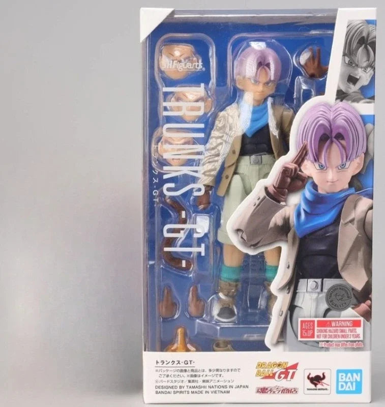 Bandai Dragon Ball PB SHF Trunks Duragus Saiyan Soul Limit GT Doll Figure Collection Gift