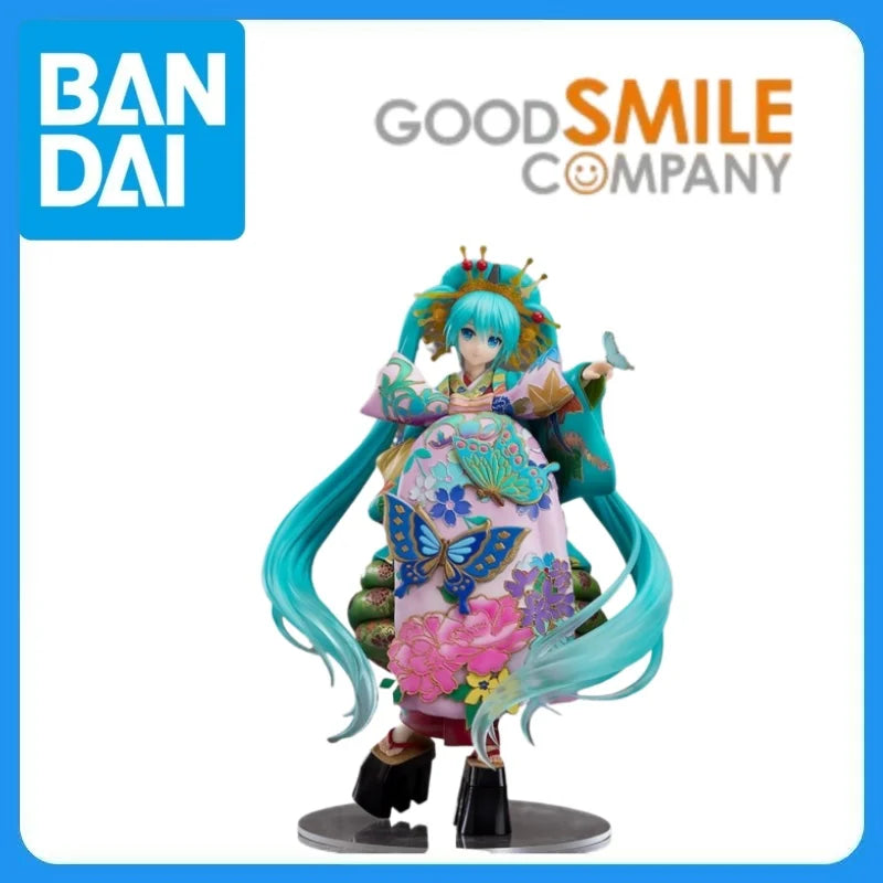 In Stock Genuine Good Smile Company Vocaloid Hatsune Miku 1/7 Chokabuki Kuruwa Kotoba Awase Kagami Ver Anime Cartoon Model Toys