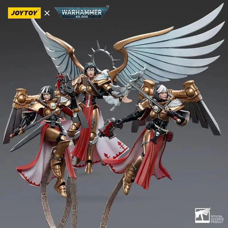 【In Stock 】JOYTOY Warhammer 40K Adepta Sororitas Celestine Living Saint 3PCS 1/18 Action Figures Models Toys