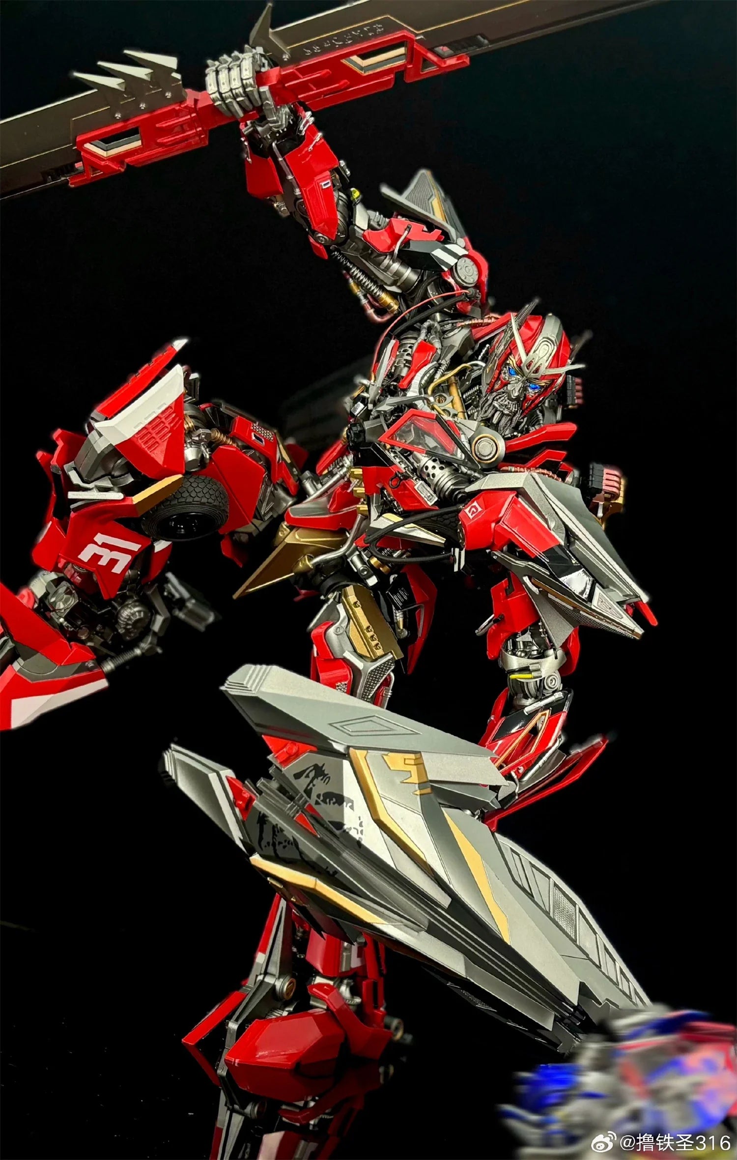 IN STOCK Transformation Lu Tiesheng SP-316 SP316 DLX Sentinel Prime Action Figure