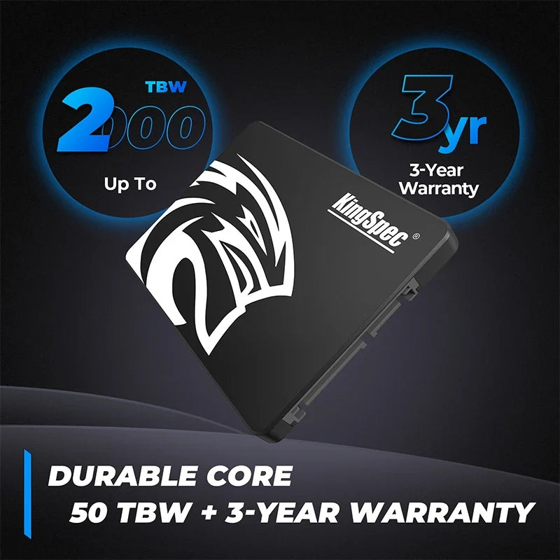 KingSpec Hdd 2.5 SATA3 SSD 512GB Internal Solid State 128GB 256GB 1TB Hard Drive for Laptop Hard Disk Desktop