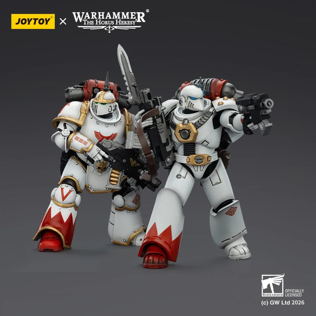 【Pre Sale】Original JOYTOY 1/18 Action Figure Warhammer The Horus Heresy White Scars MKIll Tactical Legionary Collection Model
