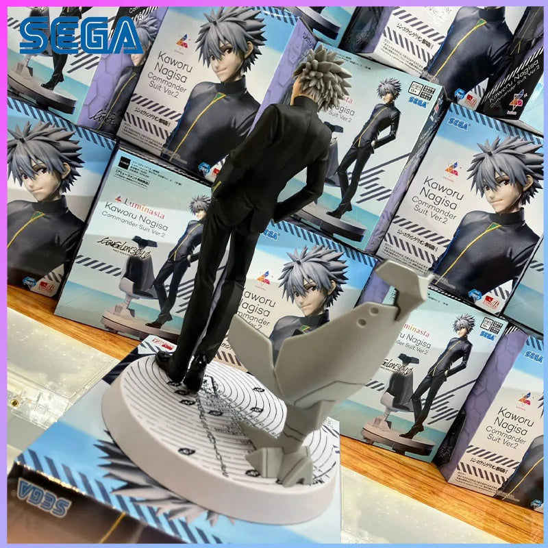 SEGA In Stock Evangelion 3.0+1.0 Thrice Upon A Time Luminasta Kaworu Nagisa Commander Uniform Style 2 in stock Gifts Toys Model