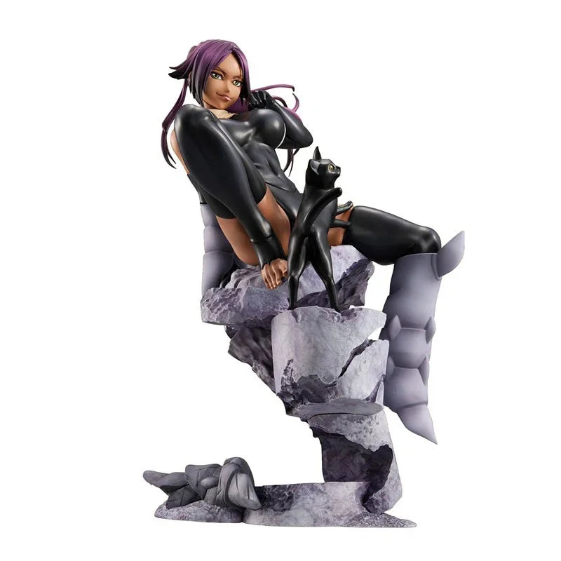 MegaHouse GEM Original:BLEACH Shihouin Yoruichi 20cm PVC Action Figure Anime Figure Model Toys Figure Collection Doll Gift