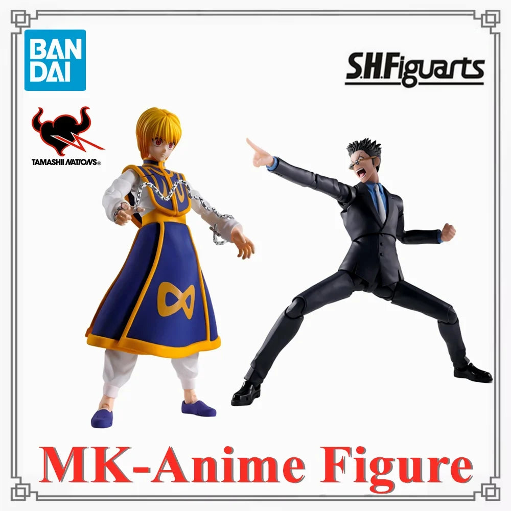Original BANDAI S.H. Figuarts HUNTER×HUNTER Kurapika Reorio SHF Anime Figures Action Figure PVC Model Toys Figurine
