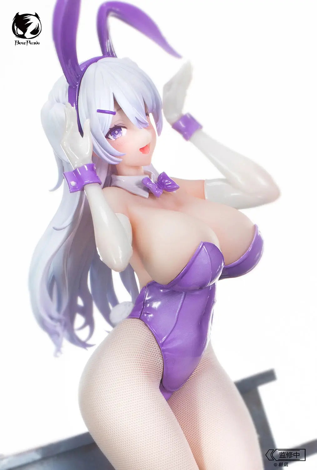 Judai 28cm Original Bear Panda Xiya Rin Bunny Girls Crystal Eyes PVC Sexy Action Figure Model Toys