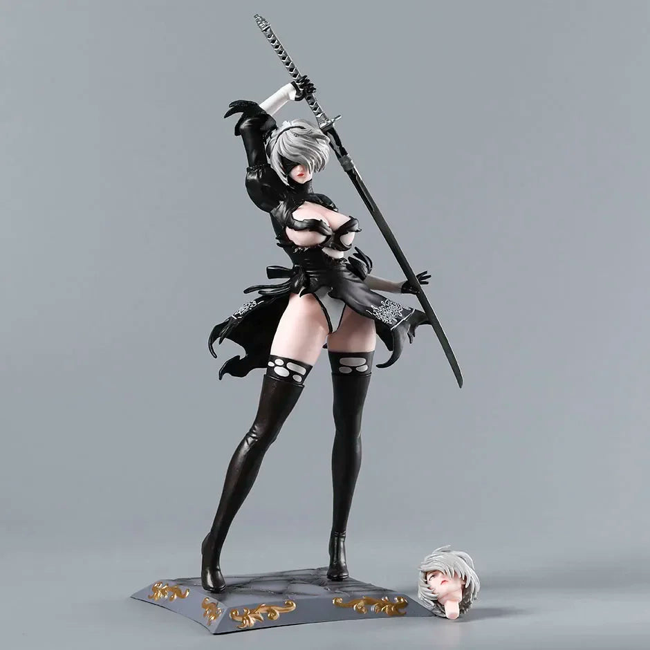 NieR Automata 2B YoRHa No.2 Type B 1/7 Scale Figure Model PVC Toy Display Gift Collection Statue
