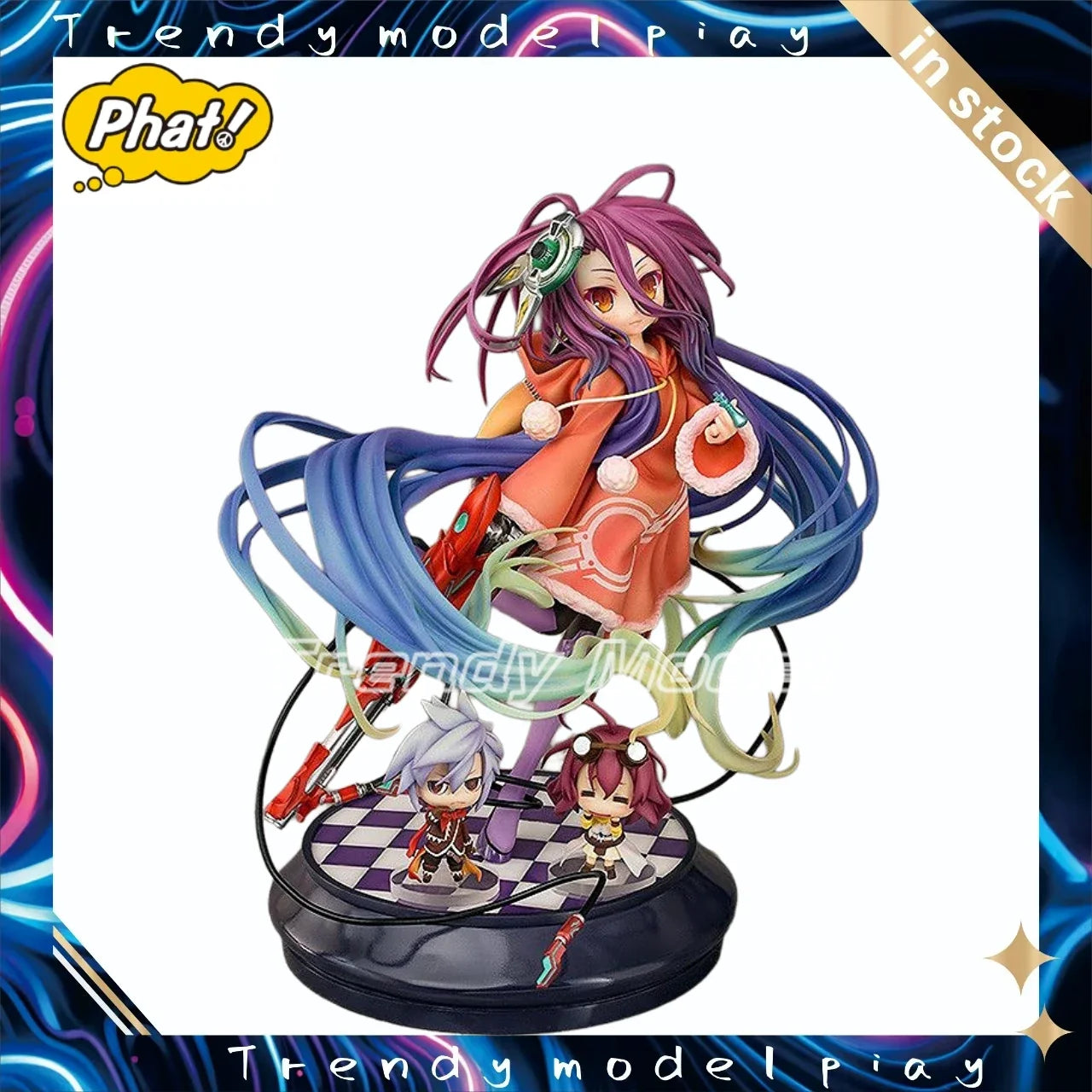 In Stock Original Phat! NO GAME NO LIFE: ZERO Shuvi Dola 1/7 Action Figure Model Figures Toys Gifts Collection Ornaments
