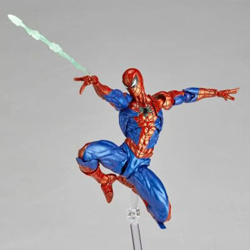 KAIYODO Original REVOLTECH Amazing Yamaguchi Spider - Man Ver.2.0 Anime Action Figure Assembly Model Toys  Model Gifts for Boys