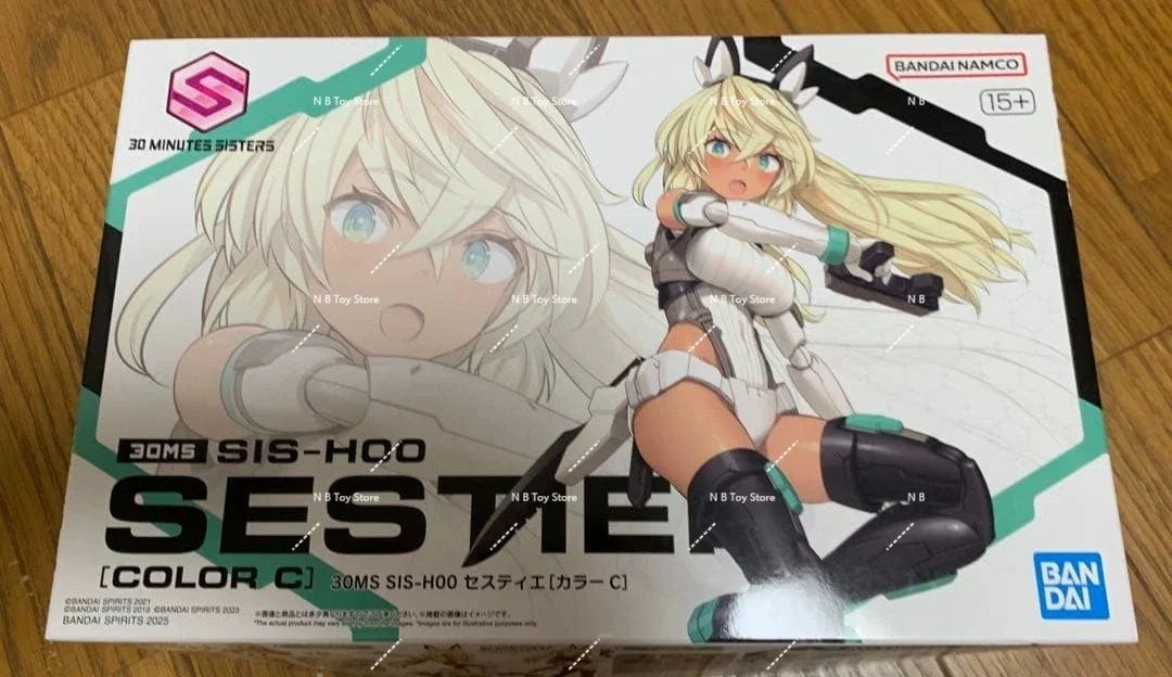 Bandai Genuine 30 MINUTES SISTERS SESTIE SIS-H00 Anime Action Figure Assembly Model Toys Collectible Model Gifts For Child 30MS