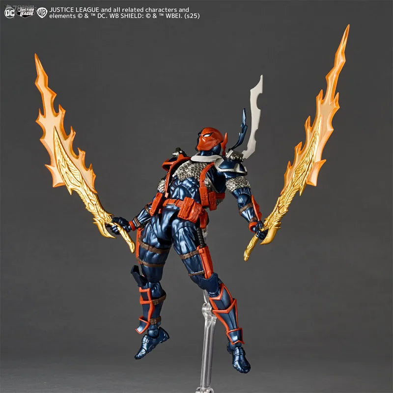 Kaiyodo Original AMAZING YAMAGUCHI Deathstroke Anime Action Figures Toys for Boys Christmas Gift Collectible Model Ornaments