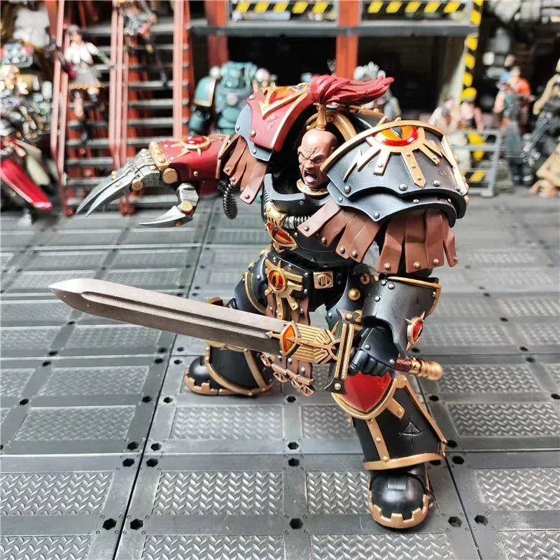 【In Stock】 JOYTOY Warhammer 40K Movable Horus Heresy Son of Horus Ezekiel Abaddon First Captain of The Fifteenth Legion