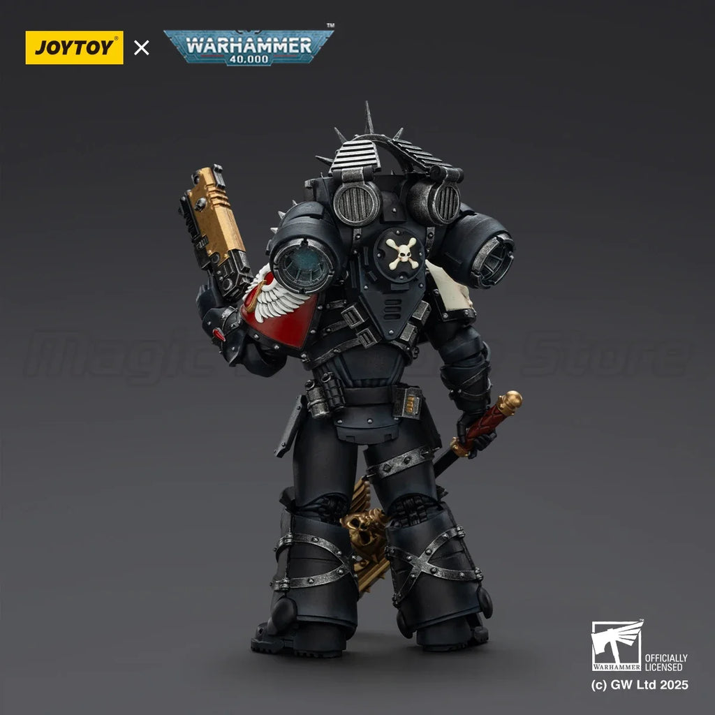 【MT】JOYTOY Warhammer 40K Blood Angels Lemartes with Jump Pack Blood Crozius and Absolver Bolt Pistol 1/18 Action