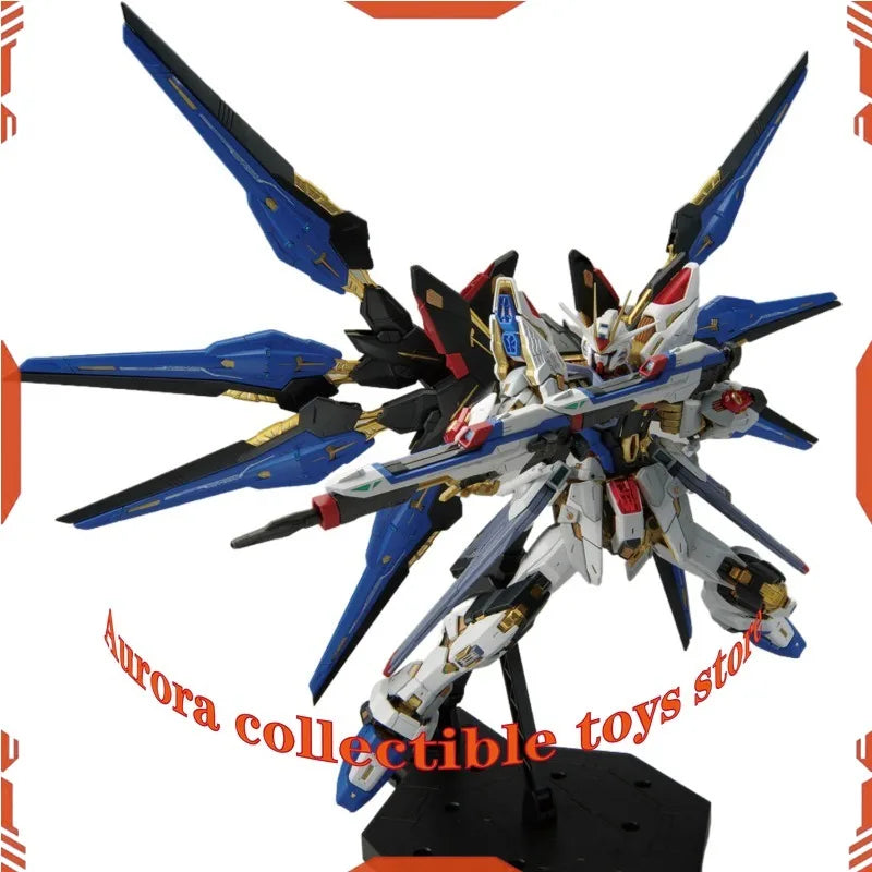 In Stock Bandai Original MGEX 1/100 GUNDAM Anime Model STRIKE FREEDOM GUNDAM WING Action Figure Assembly Model Robot Toy Gift
