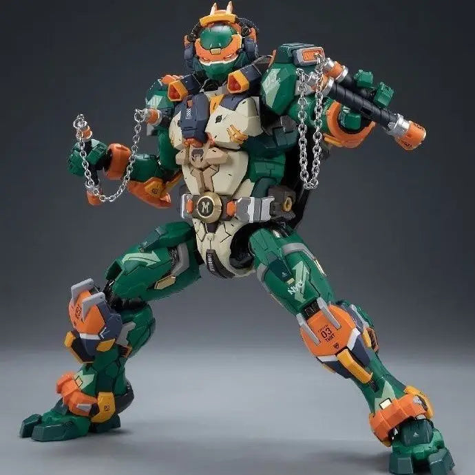 In Stock HEATBOYS Finger-snap Ninja Turtle Figure Donatello Donny Alloy Ninja Turtle Toy Mecha Model Action Figure Model Toy