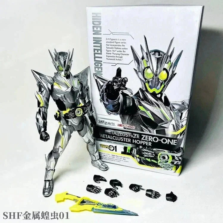 New Bandai Shf Kamen Rider Kabuto Basic Form 10th Anniversary Commemorative Bone Carving Action Figure Boy's Birthday Toy Gift