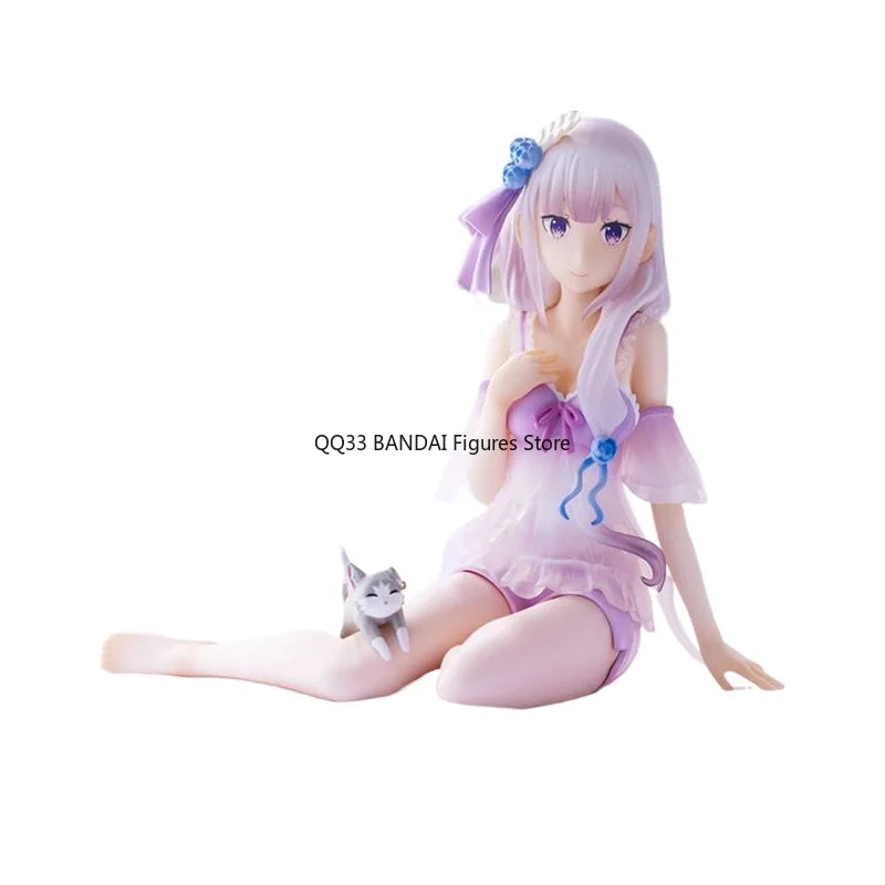 BANDAI Original Ichiban Kuji Re:Life in A Different World From Zero Emilia Siesta Figure Prize B Action Figures Model Decoration
