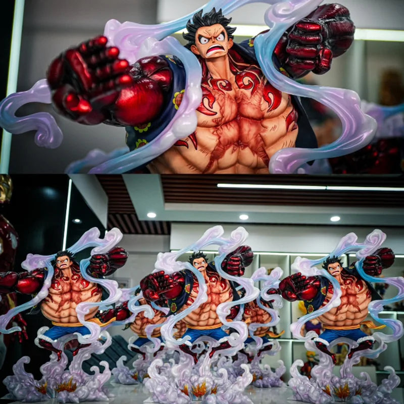 Jt Statue 38cm/14.96inch One Piece Monkey D. Luffy Gear 4 Model Dolls Figurine One Piece Anime Figure Collectible Toys Gifts