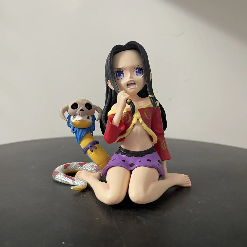 Cute Version One Piece Boa Hancock Childhood Little Empress Super Cute Snake Princess Anime Figure Desktop Car Ornament