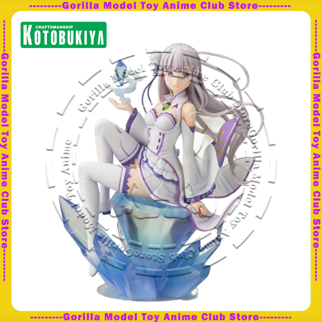In Stock Original Genuine KOTOBUKIYA Re Zero Emilia Figure 170mm Anime Statue Collectible Model Gift for Fans Ornament