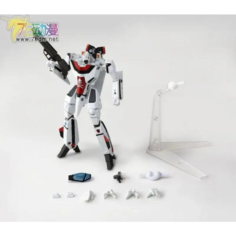 Kaiyodo Original Revoltech Macross Plus Series Three Section Shape VF-1S Roewe Foca Machine Anime Action Figure Model Toys