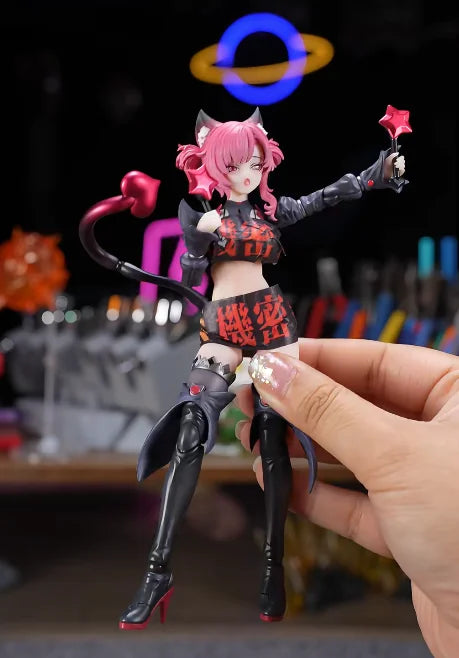 In Stock New Original Dimensional Concrete Machine Girl Intern Witch Xingchuan Cat 1/12 Can Be Done By Hand Toy Collection Gift