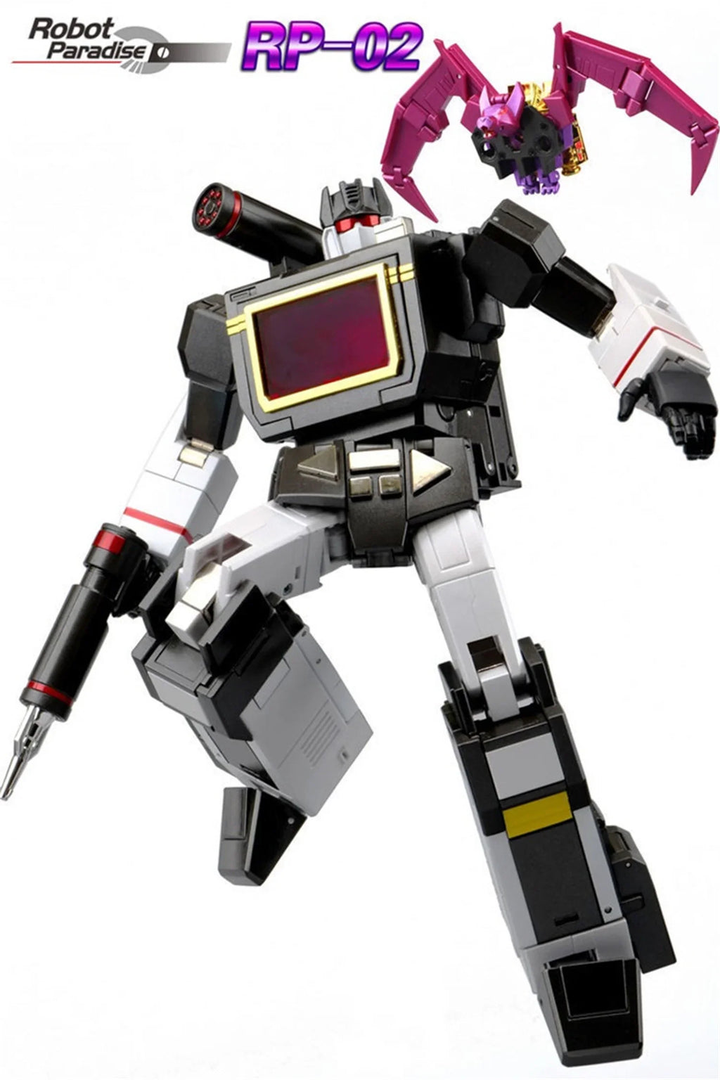 【100% Brand New】 Transformation Fans Toys FT RP-02 RP02 Ratbat Black Soundwave  MP Action Figure Robot