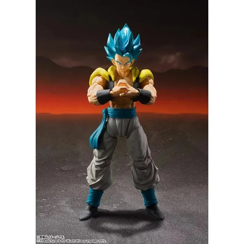 In Stock BANDAI S.H.Figuarts Original Dragon Ball Super Gogeta Super Saiyan God Super Saiyan Blue Action Figure Toy