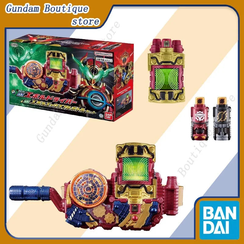Bandai Genuine Kamen Rider Build DX Evol X Energy Bottle Driver Set Anime Action Figure Collectible Model Toys Gift Children