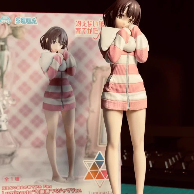 In Stock SEGA Luminasta Saekano The Movie Finale Megumi Kato Pajamas Ver Anime Figure Action Model Collectible Toys Gift