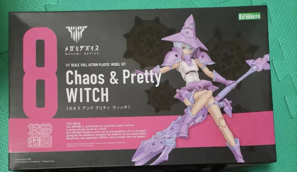 In Stock Original KOTOBUKIYA Megami Device Chaos Pretty WITCH Assembling Toys Mecha Girl Action Figure Collectible Model toys